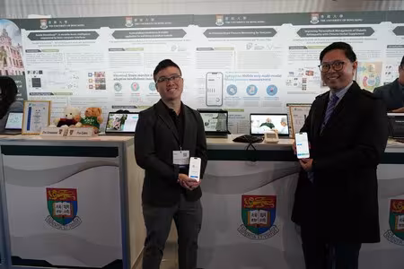 Mr. Nicholas Tze Yin KWOK left Prof. Joshua HO right